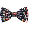 OCIA Cute Pattern Pre-tied Bow Tie Adjustable Bowties for Adult