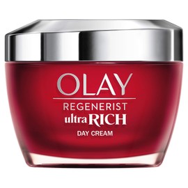 Olay Regenerist Ultra Rich Crema De Día, Textura Rica No Grasa, Con Vitamina B3, Péptidos Y Manteca De Karité, 50 ml
