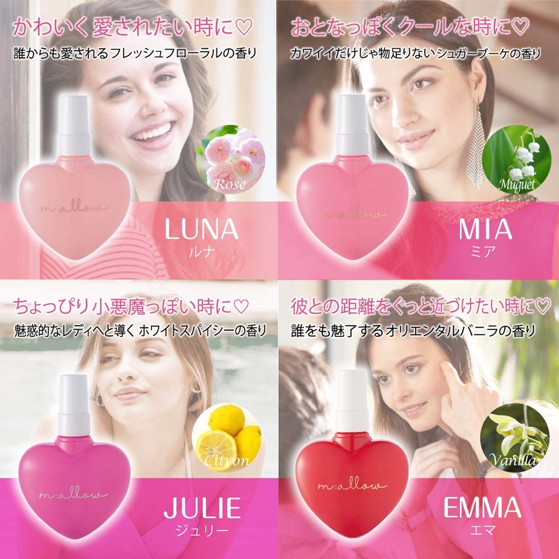 ウエルネスボーテ フレグランス ル マロウ フレグランスミスト ジュリー JULIE スパイシーな柑橘系の香り 95mL（ ボディミスト