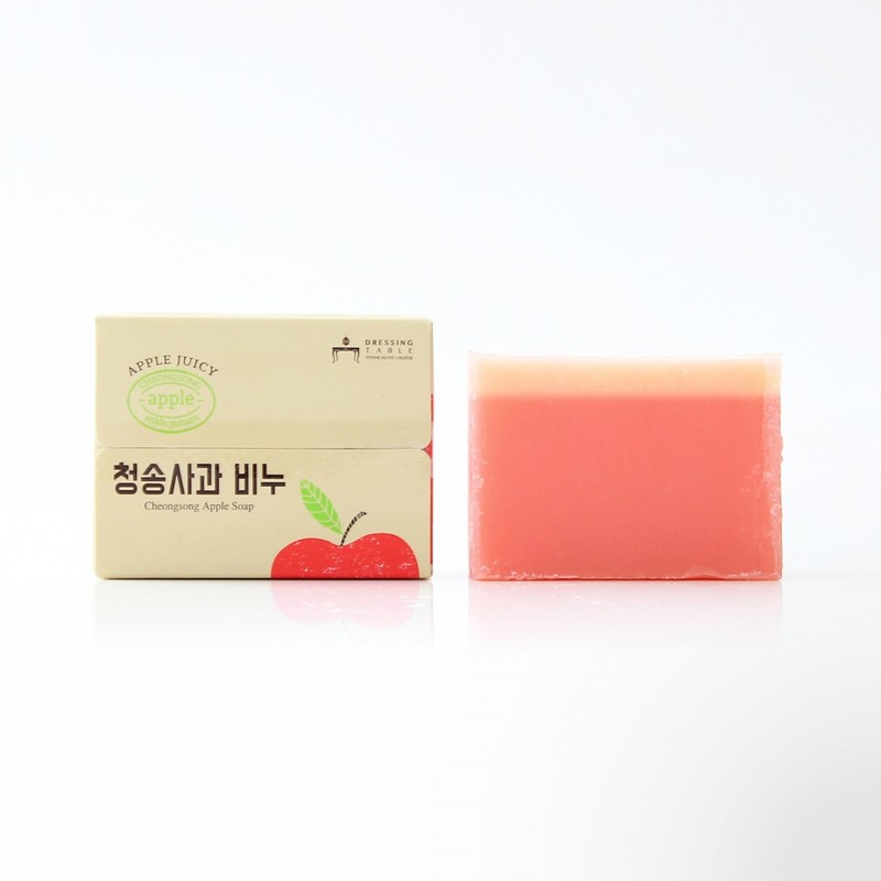 Cheongsong Apple Natural Soap 90g (CP+MP Soap) Fragrant Cheongsong Apple