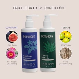 Botanicus - Kit 2 Cremas Corporales Luminar Bloom y Terra Rites (240ml c/u) - Hidratación Profunda Efecto Seda, Sin Parabenos, Aromas de Autor de Larg