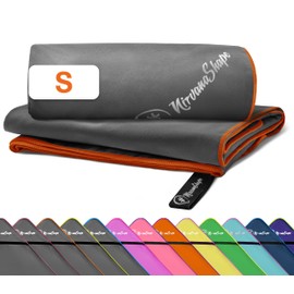 NirvanaShape microfiber towel 60 x 40 cm, lightweight compact travel towel - microfiber towel for travel, vacation, fitness - without corner pocket and pannier bag