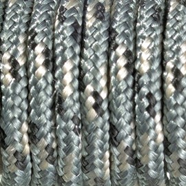 Efco Colour Mix Paracord Rope, Polyester blend, Black/Grey/White, 2 mm x 4 m