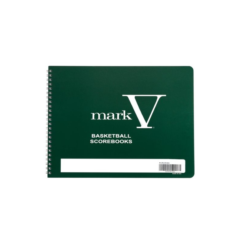 Plain Cover Mark V Basketball Scorebook, 8.5 x 11 Hardback,