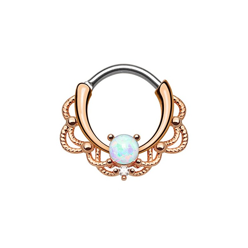 Piercingfaktor Piercing, Universal Clicker Shield Ring, Septum, Nose Piercing, Lip,