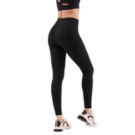 Fabletics Women's Define PowerHold® High-Waisted Legging, Workout, Yoga, Maximum Compression, Flattering, XS/Tall, Black
