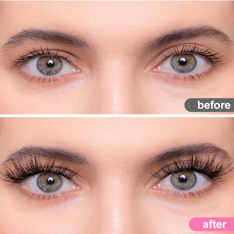 LOPHE Pink Eyelash Brushes, Disposable, Pack of 200 Crystal Eyelash