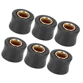 ACROPIX Rear Shock Absorber Cushion Rubber Ring Shock Absorber Bush Motorcycle 10mm Inner Diameter Black 6pcs