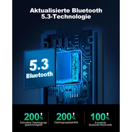 ISEYOU Aux Bluetooth Adapter Auto, Bluetooth 5.3 Empfänger Klinke für Freisprechanruf und Wireless Musik, Hi-Fi-Audio&RGB Umgebungslicht, Plug&Play mit Aux und USB für Autoradio/Stereoanlage