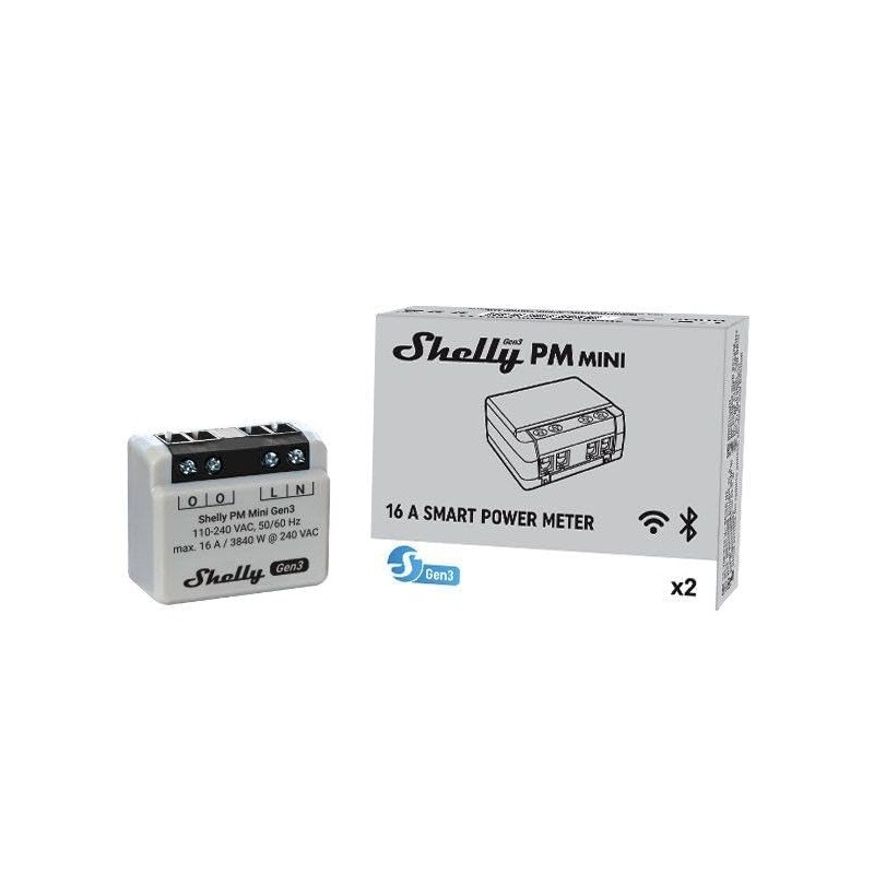 Shelly Plus PM Mini Gen 3 Wireless Bluetooth Wireless Switch