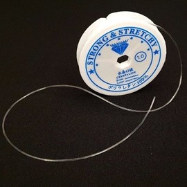 Transparent Urethane Cord 1mm Cord Urethane Bracelet Making Keyring Beads (WFF7169) / 투명 우레탄 줄 1mm 줄 우레탄 팔찌만들기 키링 비즈 (WFF7169)