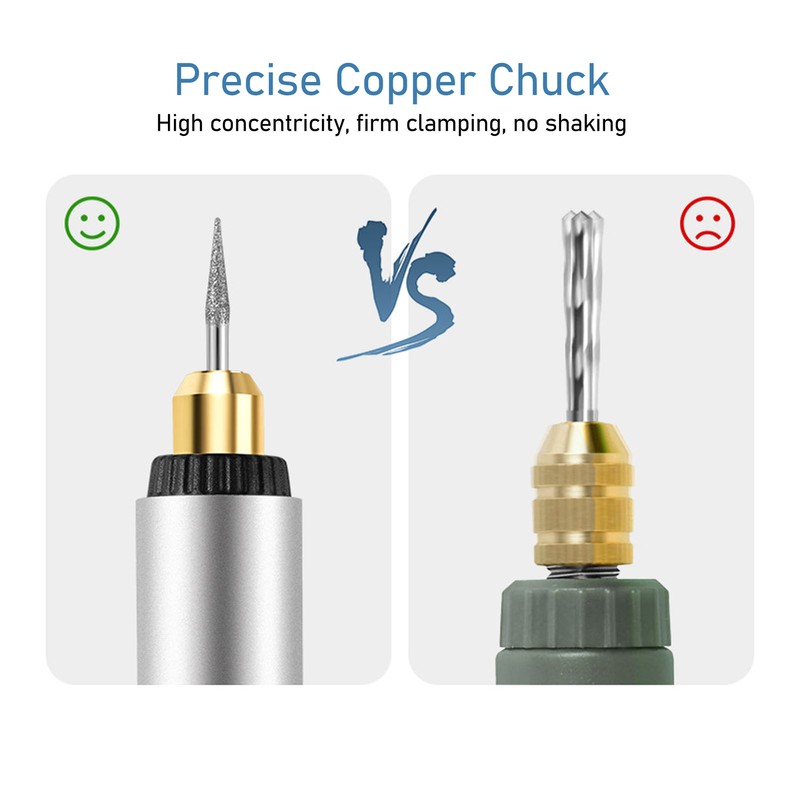 Mini Grinder Pen Rechargeable CW CCW 3 Speeds Electric Rotary