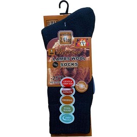 COSHAL® 1 Merino Lambs Wool Socks Merino for Men, Winter Thick Hiking Socks, Thermal Breathable Crew Mens Socks for Outdoor Socks Size 6-11 Black