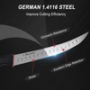 HALSENX 10" Butcher Knife - 1.4116 German Steel Curved Blade