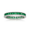 Ross-Simons 1.65 ct. t.w. Simulated Emerald Eternity Band in Sterling