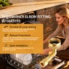 W10685193 Dishwasher 90 Degree Elbow Fittings 2-Pack Replacement