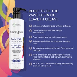 Brscience Fusionfrizz Curls 2A, 2B, 2C - Wave Styling Combing Cream 500ml