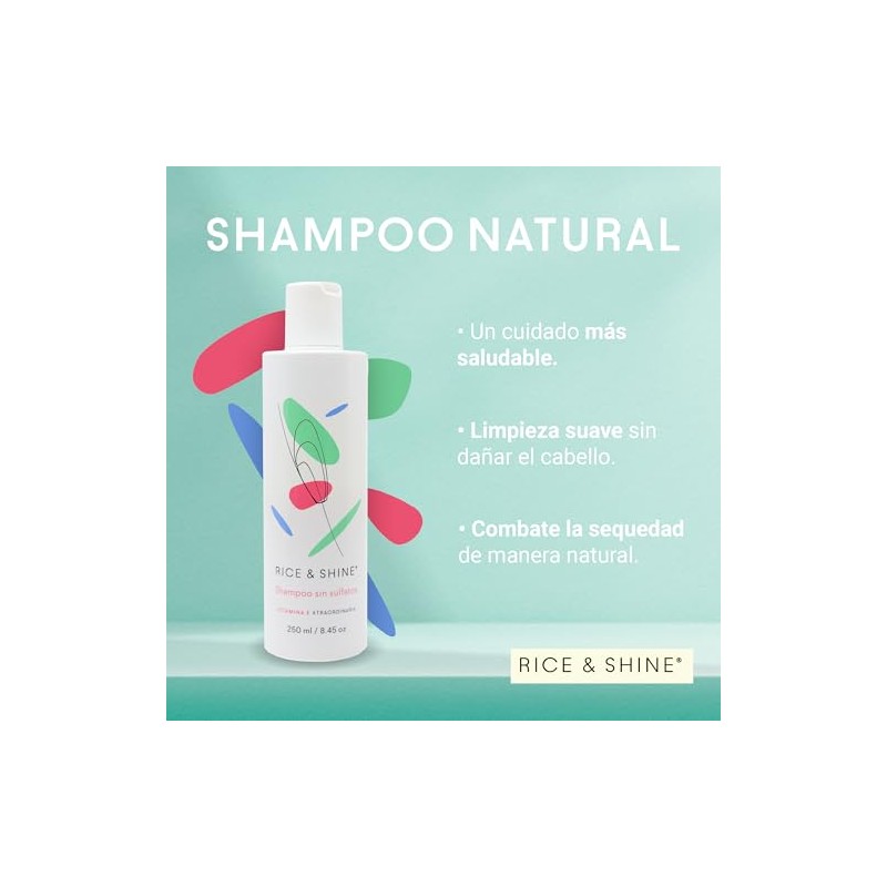 Shampoo Sin Sulfatos y Parabenos Natural Enriquecido con Aceite de