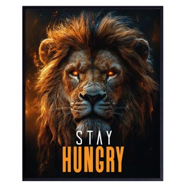 Inspirational Sayings - Wall Decor Office Decorations - Gym Motivational Wall Art for Men - Workplace Inspiring Quotes Decor - Masculine Office Picture - Man Cave, Bedroom Artwork - Manly Print