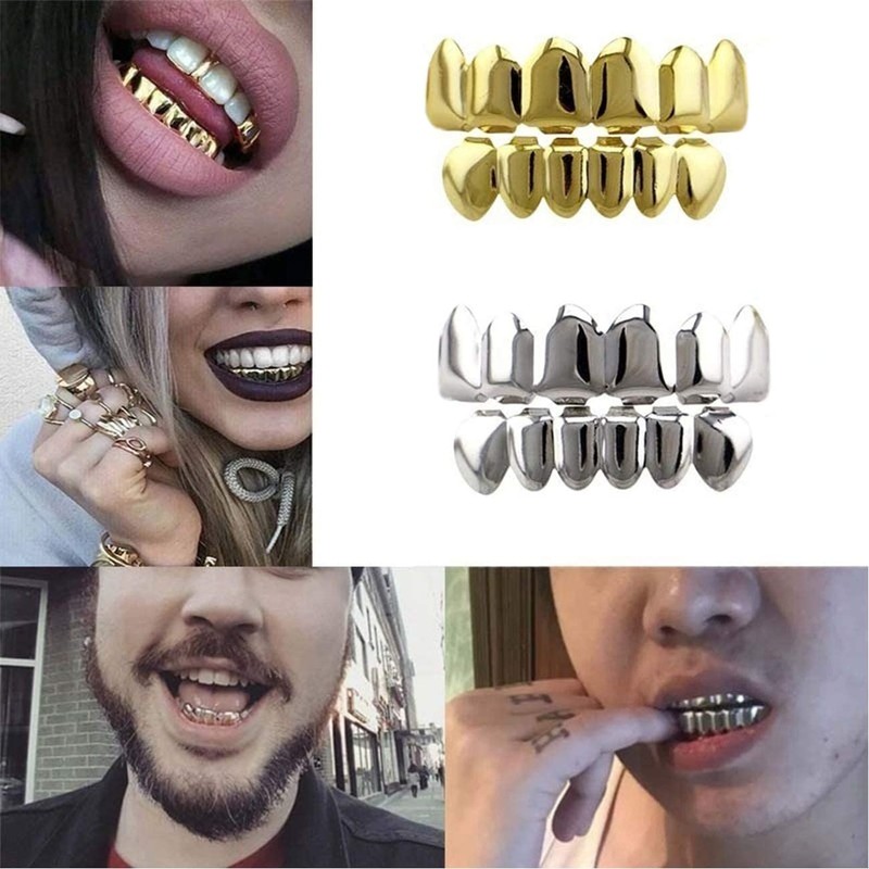 fantastic me 24K Gold Plated Hip Hop Punk Custom Fit