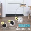 Draught excluder,Adjustable 36.6" Draft Excluder for Doors,Quick Installation, Soundproofing, Fits