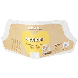 Rosewood Corner Rabbit Litter Tray, Medium