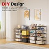Ekisemio 12 Tier Stackable Shoe Rack, Expandable Adjustable Shoe Organizer,