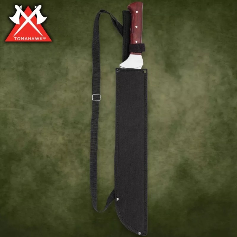 Tomahawk Razorback Machete| Full-Tang | Nylon Shoulder Sheath | 21