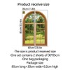 ZARROUEA Fake Window Wall Sticker Arch Window Nordic Stylish Wallpaper