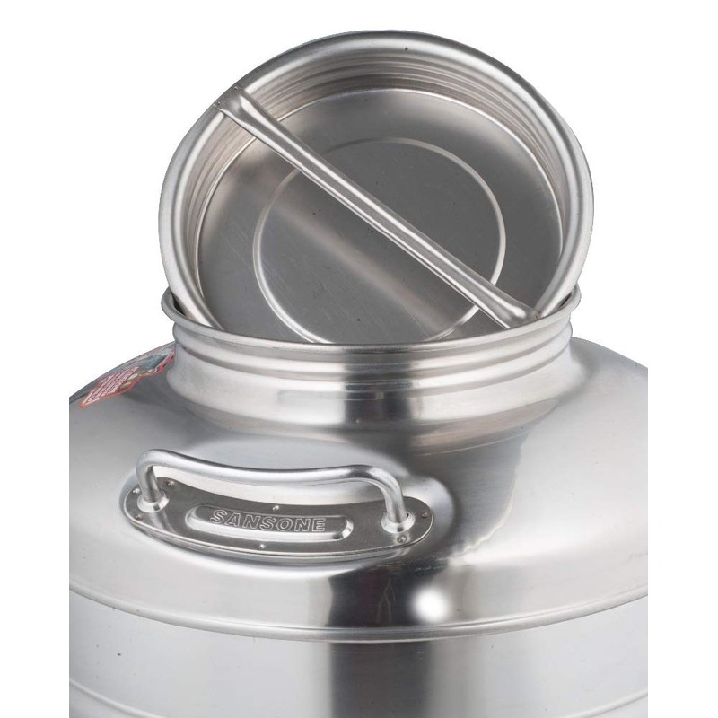 Sansone Stainless Steel Water Dispenser Container with Spigot, 1.32 Gallon,