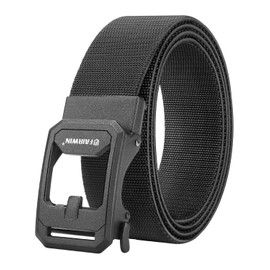 FAIRWIN Ratchet Belt for Men- Tactical Nylon Web Work Golf Belts with Automatic Buckle, Adjustable for Jeans Pants