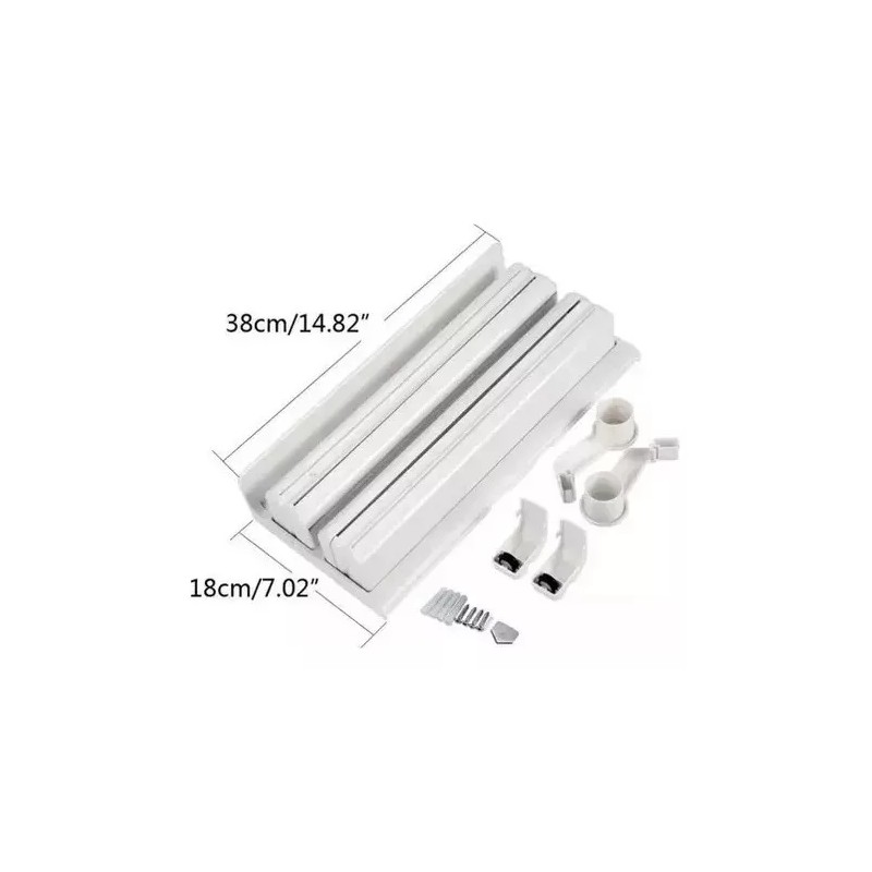 LEANLI.SHOP Dispensador 3 En 1 Cocina, Para Papel, Aluminio, Playo