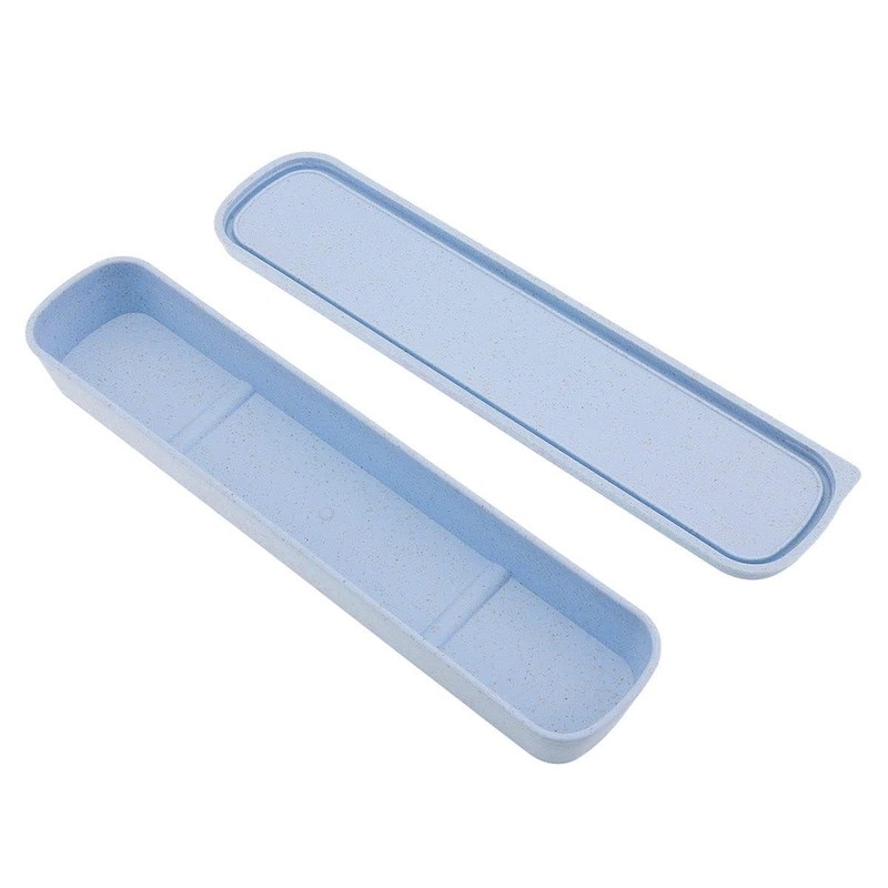 OriGlam 1pcs Portable Flatware Box Travel Tableware Storage Case Box,