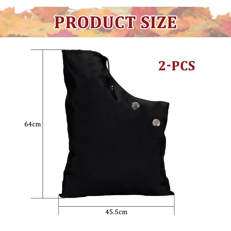 CATELL Pack of 2 leaf vacuum collection bag, leaf vacuum