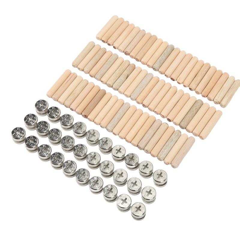 Cam Fittings Set with Dowel Pre Inserted Nut for Cabinet