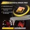 OFFKAT 2X Clear White LED Rear Side Marker Light For