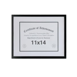 Boarding - Marco de fotos de 11 x 14 pulgadas con plexiglás pulido, visualización de 8.5 x 11 pulgadas con tapete extraíble o fotos de 11 x 14 pulgadas sin tapete para exhibición de pared, carteles e