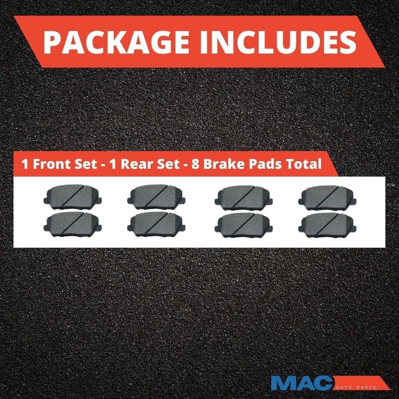 Front & Rear Ceramic Brake Pads Replacement Parts For Acura