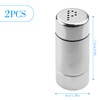 GLADFRESIT Salt and Pepper Shaker 2PCS Stainless Steel Kitchen Seasoning