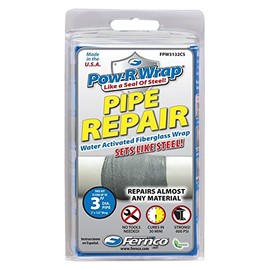 Fiberglass Repair Kit, 3 x 132 In, Gray