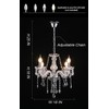 YYSHCHEN Crystal Chandeliers for Dining Room,Small Clear Glass Chandeliers,Classic Pendant
