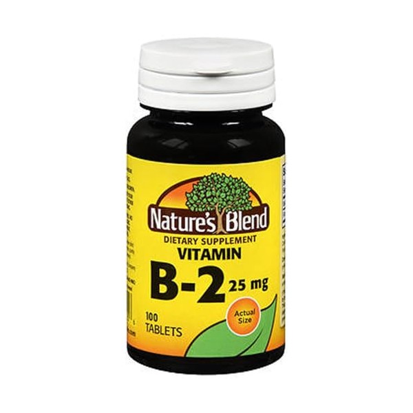 Nature's Blend Nature's Blend Vitamin B-2 25 mg 100 Tablets
