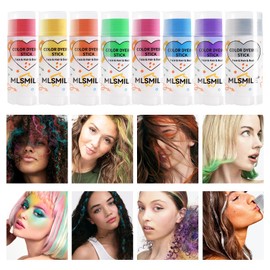 MIESCHER Yellow Face Paint Stick Hair Body Stick Temporary Color Dyeing Makeup Waterproof Cream Pencil for Women Girls, Fun Pearlescent Rainbow Face Painting Sticks for Christmas Party Cosplay, 02