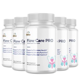 Pelican Vitamins Flow Care PRO- Prostate Support- 5 Bottles- 300 Capsules