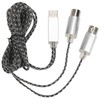 70.9in MIDI Cable to USB IN-OUT Converter Cable with Indicator