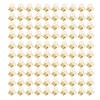 100pcs Flower Shape Binder Clips Strong Clamping Force Metal Cute