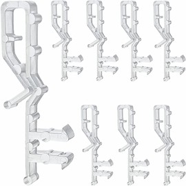 10 pcs 2-1/8 inch Hidden Channel Valance Clips for Horizontal Wood Blinds Mini Blinds Retainer Holder for The Valance with a Groove in The Back