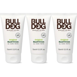 BULLDOG SKINCARE - Original Hand Cream For Men 24 Hr Hydration 75ml - 3 Pack