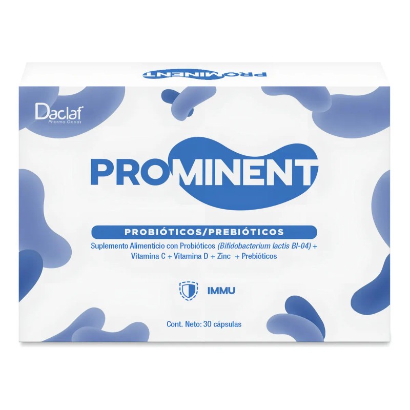 Prominent Immu Probióticos Y Prebióticos 60 Cáps Sabor Sin Sabor