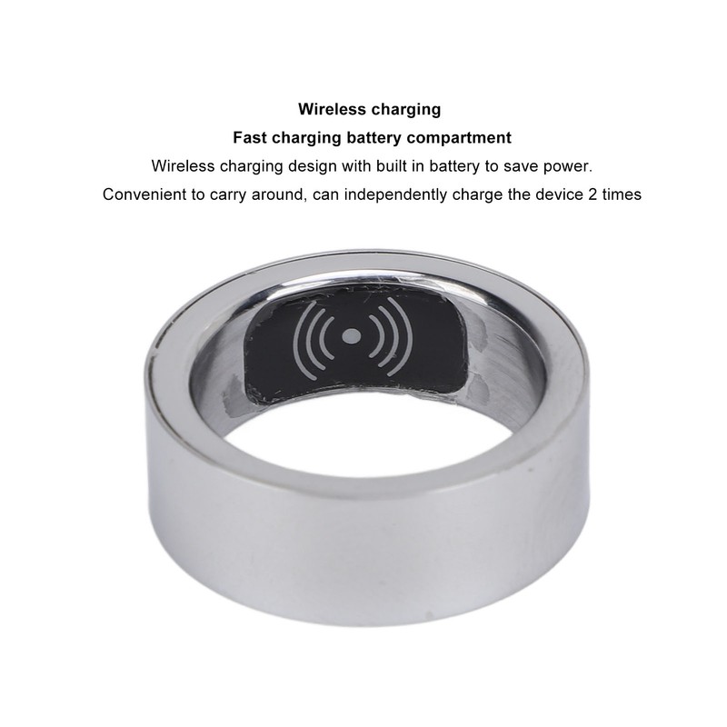 Smart Ring Sleep Fitness Tracker Pedometer Waterproof Exquisite Vibration Alert